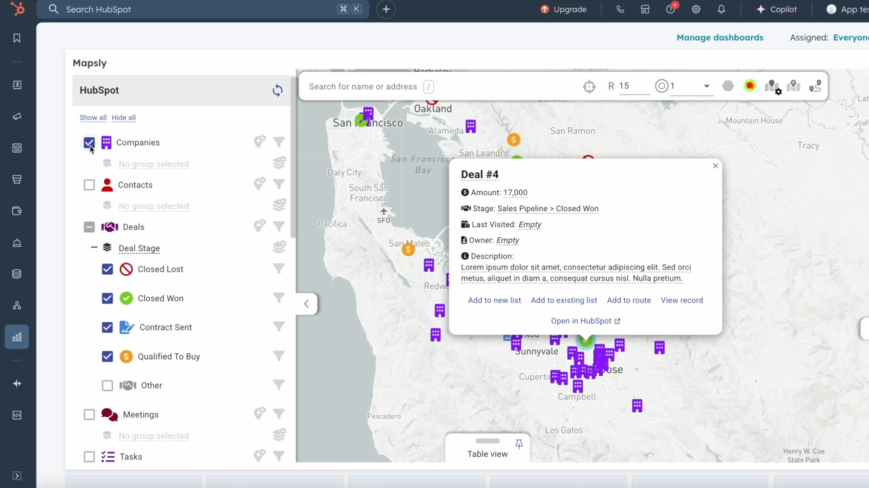 View, create and (mass-)update your CRM records